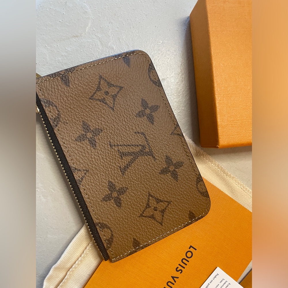NWT Louis Vuitton Wallet Card Holder Romy Reverse Monogram FULL SET - Picture 4 of 17
